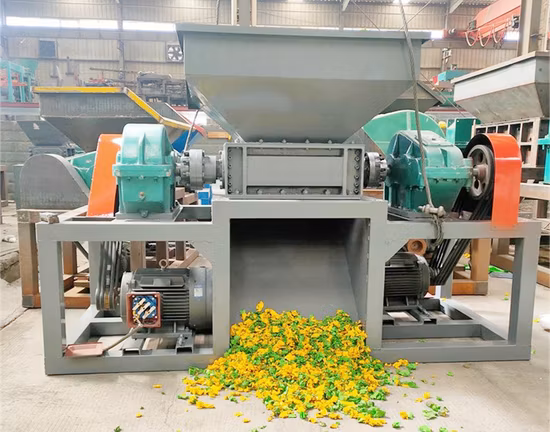 덩어리 타이어 알루미늄 구리 나무 종이 고무 단단한 플라스틱 재활용 파쇄 분쇄 기계 슈레더