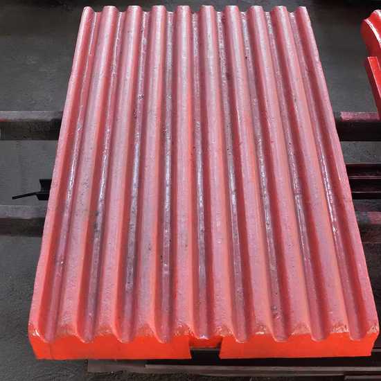 높은 망간 주철강 조 크러셔 예비 부품 조 플레이트